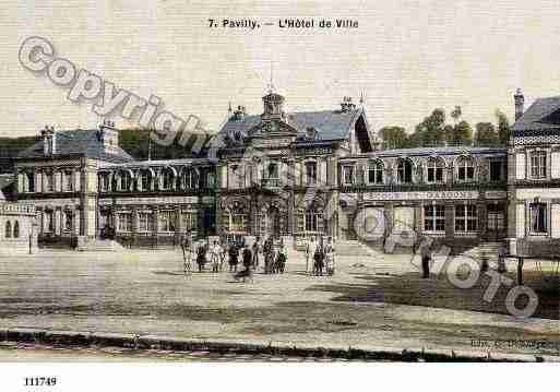 Ville de PAVILLY, carte postale ancienne