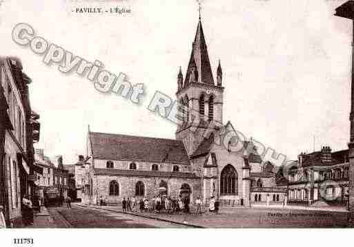 Ville de PAVILLY, carte postale ancienne