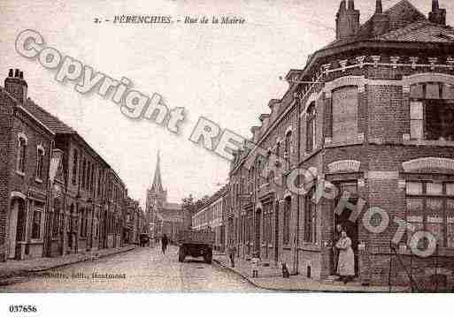 Ville de PERENCHIES, carte postale ancienne