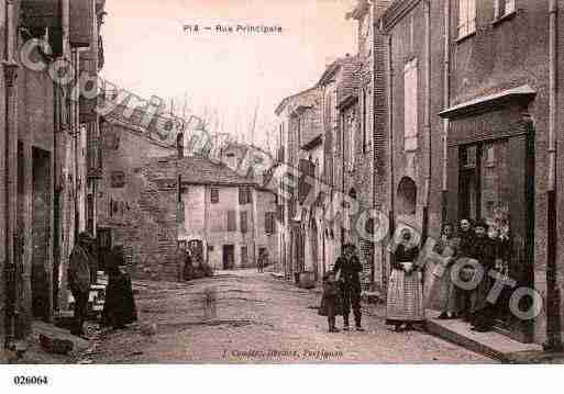 Ville de PIA, carte postale ancienne