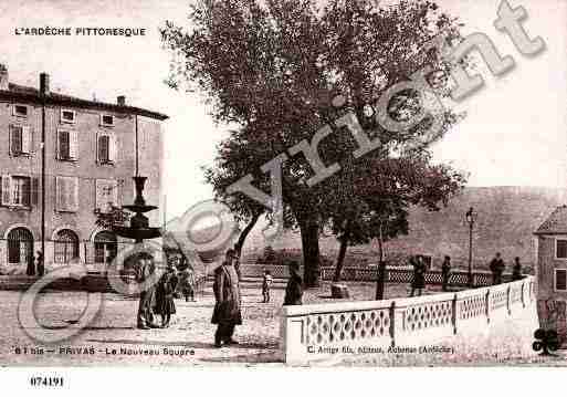 Ville de PRIVAS, carte postale ancienne