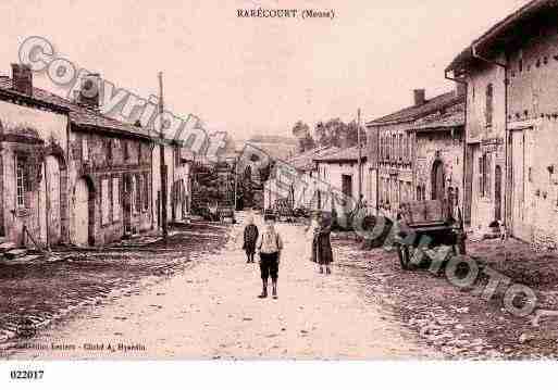 Ville de RARECOURT, carte postale ancienne