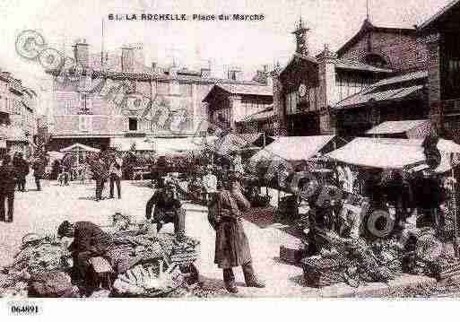 Ville de ROCHELLE(LA), carte postale ancienne