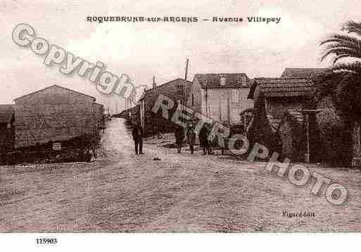 Ville de ROQUEBRUNE, carte postale ancienne