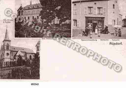 Ville de RUSTROFF, carte postale ancienne