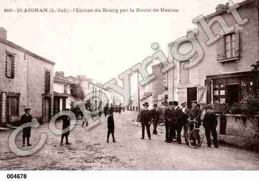 Ville de SAINTAIGNANGRANDLIEU, carte postale ancienne