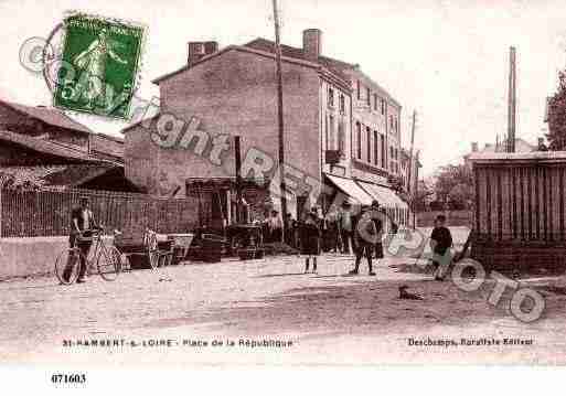 Ville de SAINTJUSTSAINTRAMBERT, carte postale ancienne