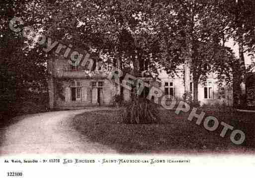 Ville de SAINTMAURICEDESLIONS, carte postale ancienne Ville de SAINTMAURICEDESLIONS, carte postale ancienne