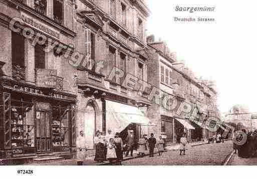 Ville de SARREGUEMINES, carte postale ancienne