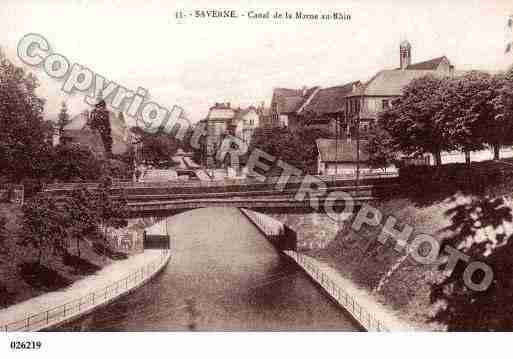 Ville de SAVERNE, carte postale ancienne