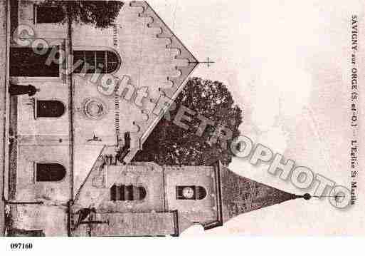 Ville de SAVIGNYSURORGE, carte postale ancienne