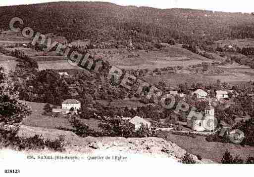 Ville de SAXEL, carte postale ancienne