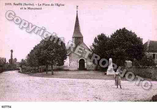 Ville de SOUILLE, carte postale ancienne