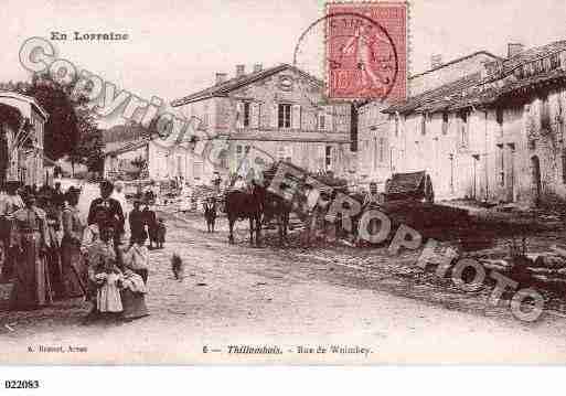 Ville de THILLOMBOIS, carte postale ancienne