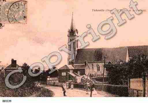 Ville de TICHEVILLE, carte postale ancienne