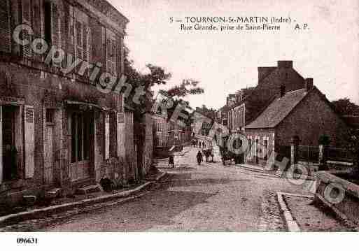 Ville de TOURNONSAINTMARTIN, carte postale ancienne