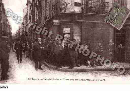 Ville de TOURS, carte postale ancienne