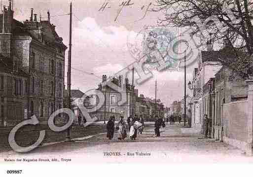 Ville de TROYES, carte postale ancienne