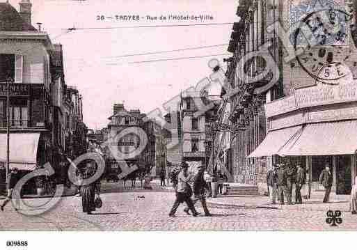 Ville de TROYES, carte postale ancienne