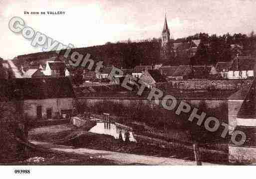 Ville de VALLERY, carte postale ancienne