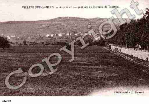 Ville de VILLENEUVEDEBERG, carte postale ancienne