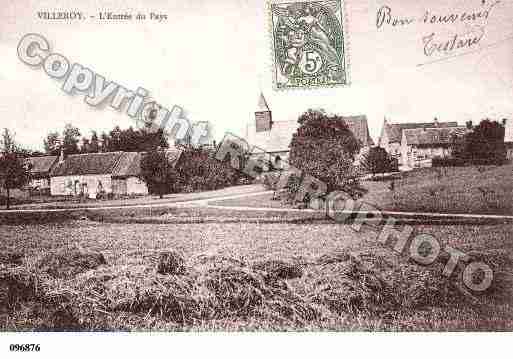 Ville de VILLEROY, carte postale ancienne