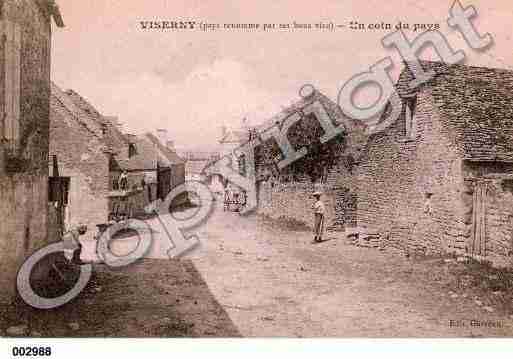 Ville de VISERNY, carte postale ancienne