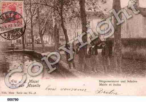 Ville de ARSSURMOSELLE, carte postale ancienne