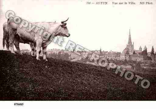 Ville de AUTUN, carte postale ancienne