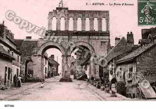 Ville de AUTUN, carte postale ancienne