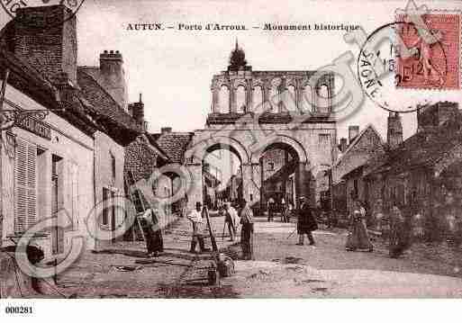 Ville de AUTUN, carte postale ancienne
