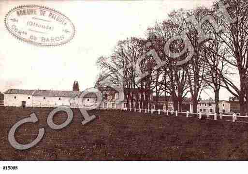 Ville de BARSAC, carte postale ancienne