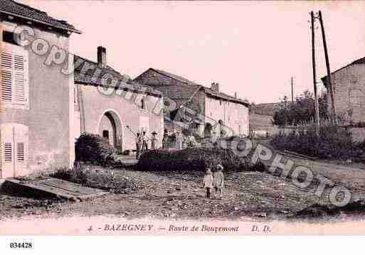 Ville de BAZEGNEY, carte postale ancienne