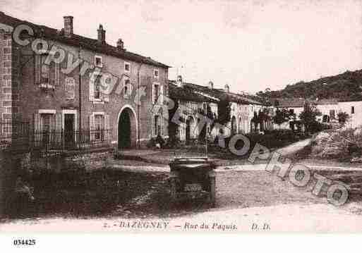 Ville de BAZEGNEY, carte postale ancienne