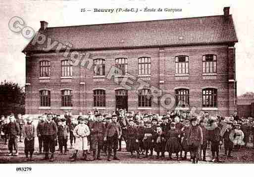 Ville de BEUVRY, carte postale ancienne