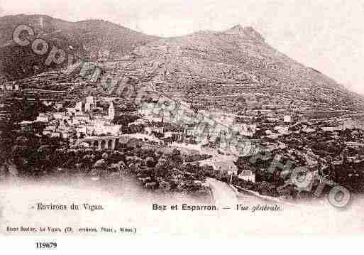 Ville de BEZETESPARON, carte postale ancienne