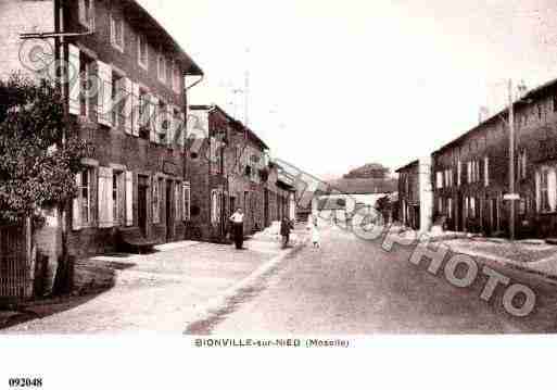 Ville de BIONVILLESURNIED, carte postale ancienne