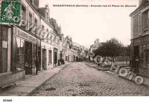 Ville de BONNETABLE, carte postale ancienne