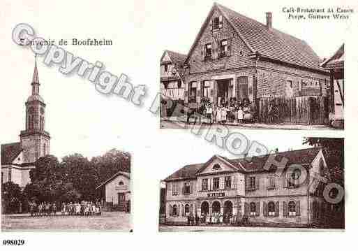 Ville de BOOFZHEIM, carte postale ancienne