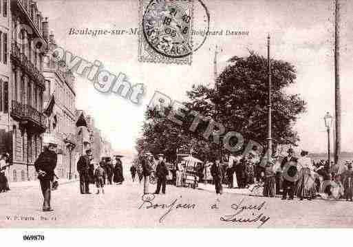 Ville de BOULOGNESURMER, carte postale ancienne