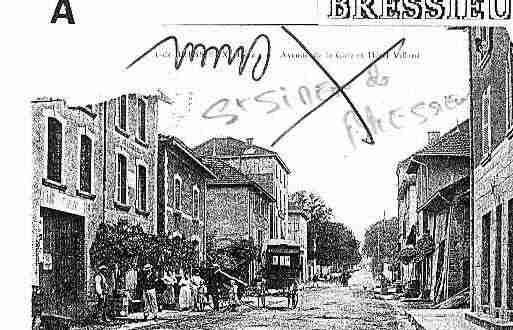 Ville de BRESSIEUX, carte postale ancienne