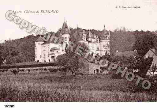 Ville de BURNAND, carte postale ancienne