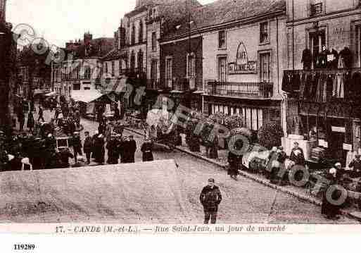 Ville de CANDE, carte postale ancienne