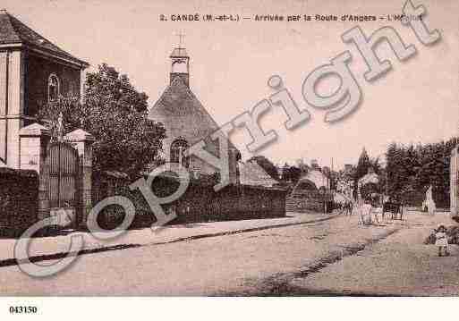 Ville de CANDE, carte postale ancienne