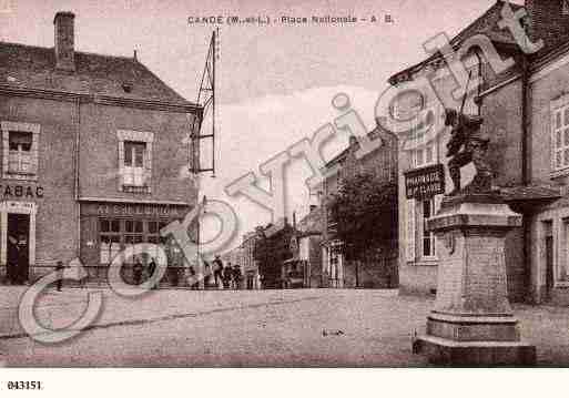 Ville de CANDE, carte postale ancienne