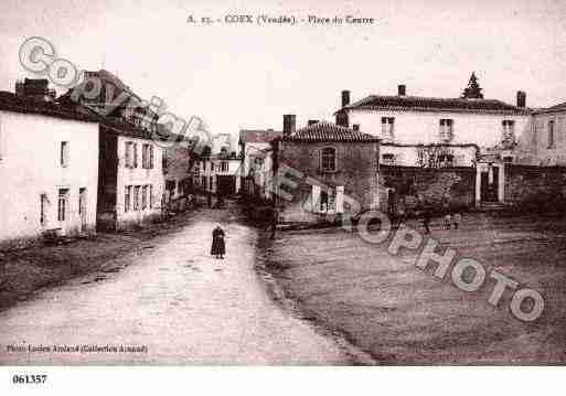 Ville de COEX, carte postale ancienne