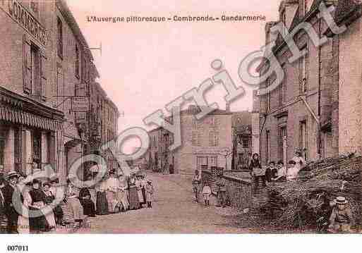 Ville de COMBRONDE, carte postale ancienne