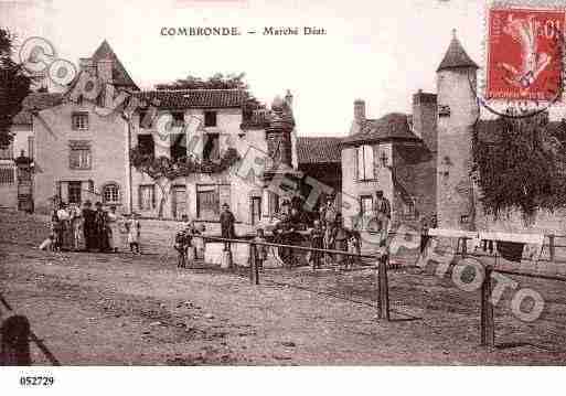 Ville de COMBRONDE, carte postale ancienne
