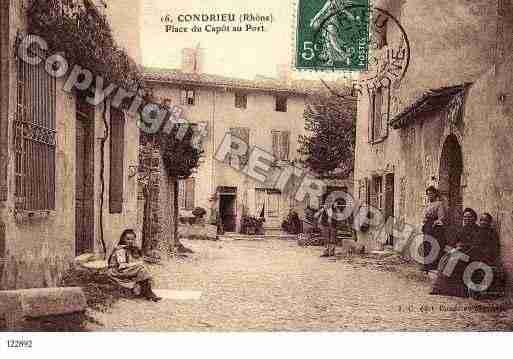 Ville de CONDRIEU, carte postale ancienne