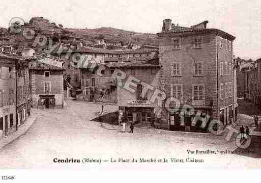 Ville de CONDRIEU, carte postale ancienne